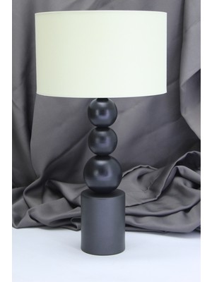 Feyza Design Modern Metal ve Kumaş Abajur ile Şık ve Sıcak Gece Lambası