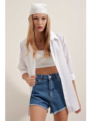 Bigdart Kadın Gömlek 3900 Beyaz