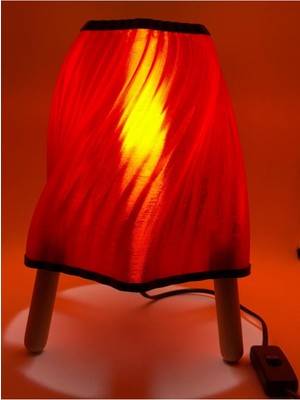 Feyza Design Modern Samanyolu Temalı Abajur, Şık ve Şeffaf Tasarım, 3160053-A00