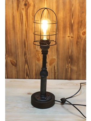 Feyza Design Endüstriyel Tarz Su Borusu Abajur, Otantik ve Şık Aydınlatma