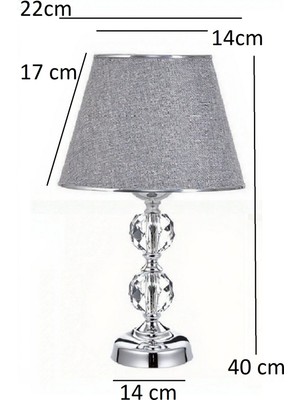 Feyza Design Şık Metal ve Cam Gövdeli T Serisi Masa Abajuru, Zarif ve Modern Tasarım