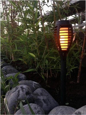 Marsilyan Solar Alev Efektli Bahçe Lambası