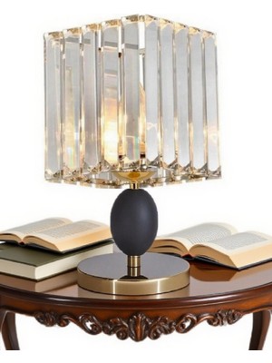 Feyza Design Şık ve Modern Gece Lambası, Dekoratif Masa Abajuru, Sıcak Atmosfer Sağlar