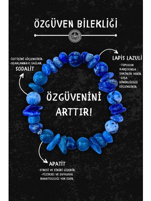 UltraMint Doğal Taşlı Bileklik, Özgüven ve Enerji Taşı, Kırık Taş Detaylı