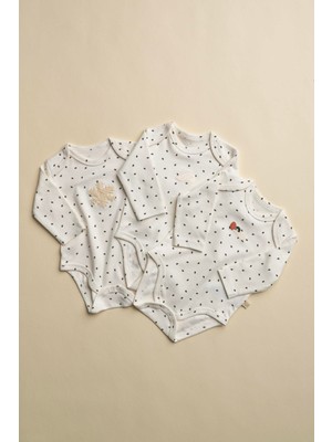 Oh la la Koala For Little Ones 3'lü Winter Serisi Uzun Kollu Çıt Çıtlı Body Zıbın Model 11