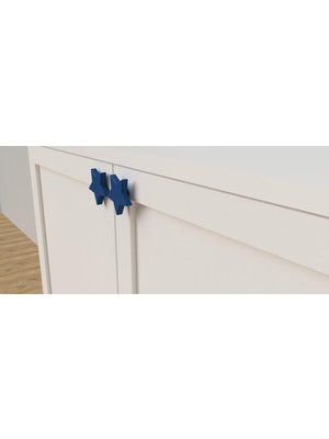 3 Boyutlu Hepsi Yıldız Şekilli Kulp - Çocuk Odalarına Büyülü Bir Dokunuş! -  Dolap ve Çekmece Kulpları - Çocuk Odası, Mutfak ve Banyo Için Modern, Şık ve Dayanıklı Mobilya Kulpları,p