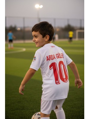 Bite Nose Arda Güler Milli Takım Alt Üst Takım Çoraplı Türkiye Beyaz Renk Efsane T-Shirt