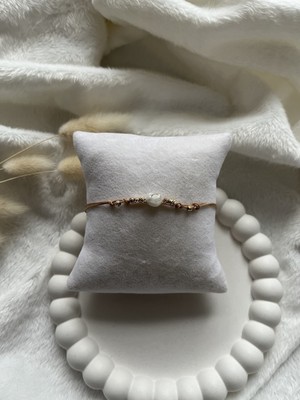 UltraMint El Yapımı Ay Taşı Ayarlanabilir Ip Bileklik ve Halhal Şık Tasarım