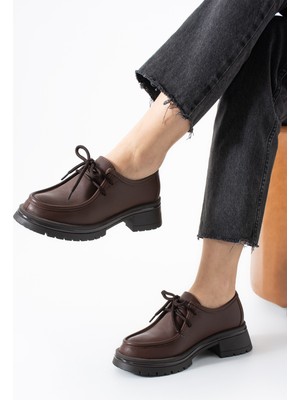 Bufu Lucia Kalın Taban Bağcıklı Günlük Kadın Ayakkabı