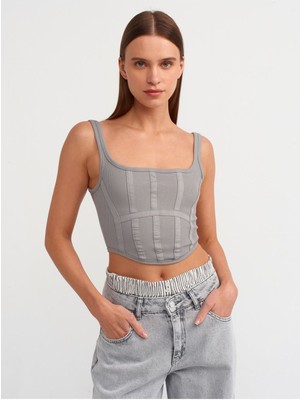 Dilvin 3793 Korse Top-Gri