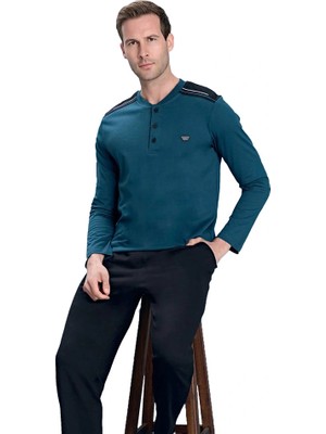 Over Sleep by Poleren Over Sleep 2107 Erkek Süprem Pijama Takım