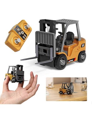 Seher Uzaktan Kumandalı 1/64 Şarjlı Mini Metal Forklift