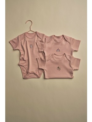 Oh la la Koala For Little Ones 3'lü Somon Dreams Serisi Kısa Kollu Çıt Çıtlı Body Zıbın Model 9