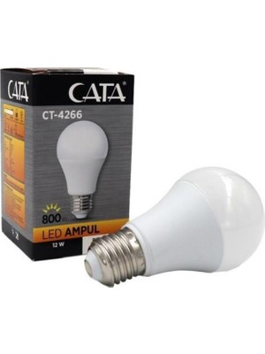 Cata Günışığı LED Ampül 5 Adet 3200K E27 12W CT-4266