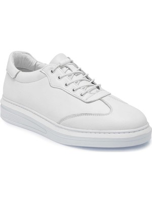Tergan Beyaz Hakiki Deri Erkek Sneaker - E25S1AY57526-A26