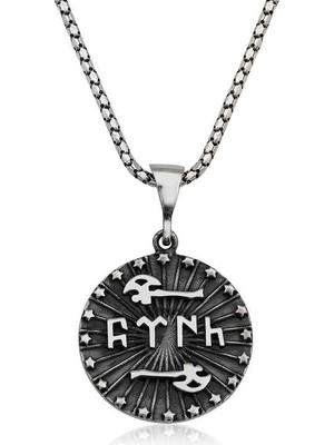 Costurera 925 Ayar Gümüş Baltalı Türk Yazılı Gümüş Kolye