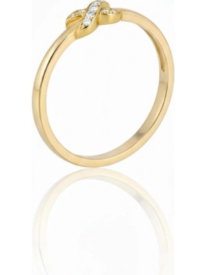 Güzide Kuyumcu 14 Ayar Altın Aşk Düğümü Yüzük 958