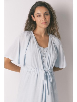 Women Secret Yeşil Kısa Kolu Hamile Sabahlık