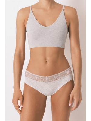 Women Secret Gri Dantelli Külot