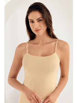 Şahinler Kadın Ip Askılı 6 Adet %100 Pamuklu Atlet 001