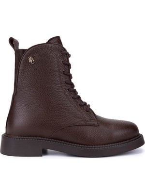 Tamer Tanca Kadın Hakiki Deri Kahverengi Casual Bot 1165 8591 Bn Bot SK25-26 Kahve Fltr