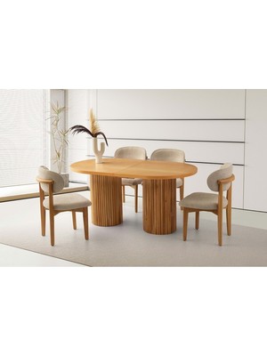 Kone Haus Modern Masa ve Sandalye Takımı MTK3407