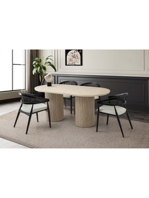 Kone Haus Modern Masa ve Sandalye Takımı MTK3413