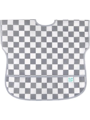Bumkins Kısa Kollu Önlük (1-3 Yaş) - Charcoal Check