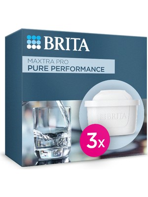 BRITA Maxtra Pro Pure Performance Yedek Su Arıtma Filtresi 3'lü