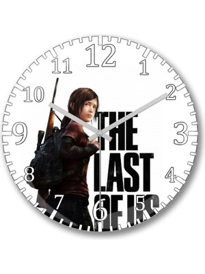 The Last Of Us Ellie Duvar Saati, Şık ve Modern Tasarım, Gerçek Cam Kaplama