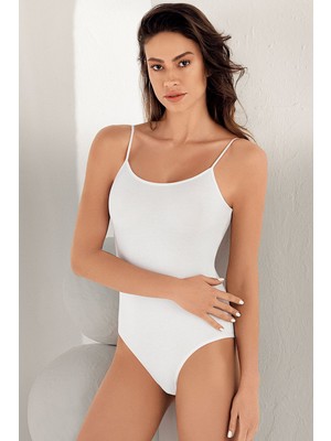 Şahinler Kadın Ip Askılı Likralı Vücudu Saran Body 864