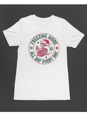 Bumeta Freezing Mode Christmas Yeniyıl Unisex Tişört T-Shirt