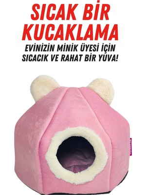 Feyza Design Yumuşak Taşınabilir Kedi Evi ve Yatağı, Konforlu ve Şık Tasarım