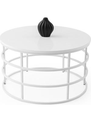 Kone Haus Frega Beyaz Orta Sehpa KH2109