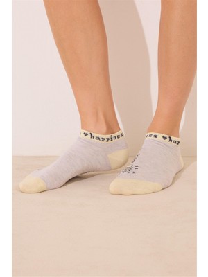 Women Secret Çok Renkli Snoopy Baskılı 3'lü Kısa Çorap Seti