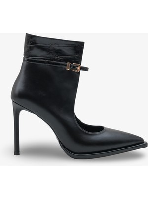 Eronza Kadın Topuklu Bot - Siyah