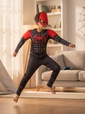 Spiderman Kaslı Çocuk Kostümü