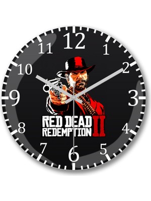 Red Dead Redemption Temalı Duvar Saati, Şık ve Modern Tasarım