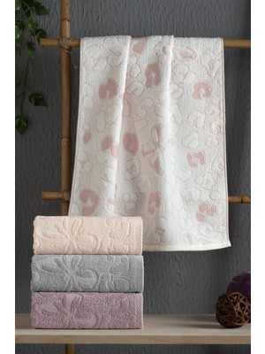 Altınbaşak (4.lü Kutulu Set) Aron Premium Bambu 50X90CM. Çeyizlik Süper Soft El Yüz Havlusu (%40 Bambu)