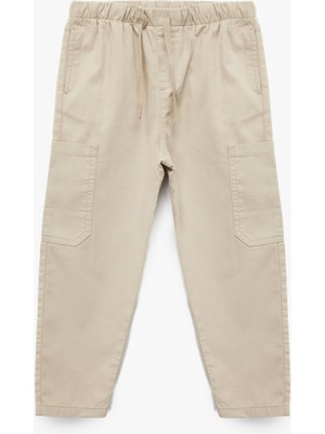 Koton Cep Detaylı Beli Bağlamalı Pamuklu Basic Pantolon