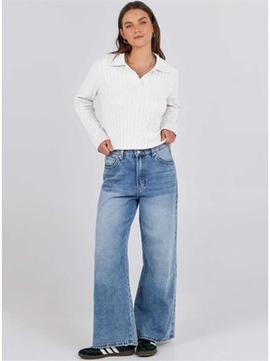 Youknitwear You Riviera %100 Pamuk Polo Yaka Kadın Kazak