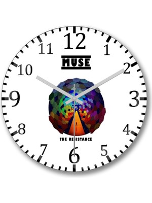 Modern Bombeli Duvar Saati, Şık ve Zarif Tasarım, Güçlü Cam Yüzey