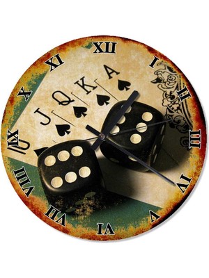 30 cm Çaplı Retro Roma Rakamlı Şık Saat, Zarif ve Klasik Tasarım