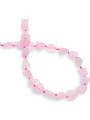 Pembe Kuvars Doğal Taş Tımbıl Kesim Dizi