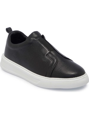 Tergan Siyah Hakiki Deri Erkek Sneaker - E25S1AY57560-A41