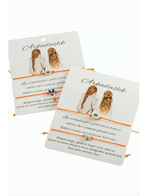 Marsilyan Kalp Ip Bileklik 2 Adet