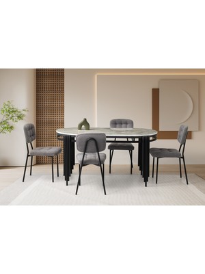 Kone Haus Modern Masa ve Sandalye Takımı MTK3510