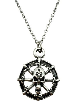 Korsan Dümeni Denizci Temalı Unisex Kolye – Özgürlük, Macera ve Deniz Ruhu Tasarımı