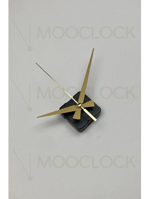 Sessiz Duvar Saati Mekanizması, 14 mm Şaft, Akrep, Yelkovan, Saniye