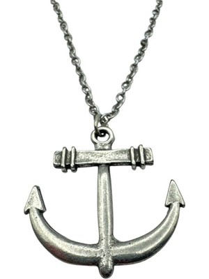 Minimal Çapa Figürlü Unisex Kolye – Zarif, Modern ve Denizci Ruhlu Tasarım